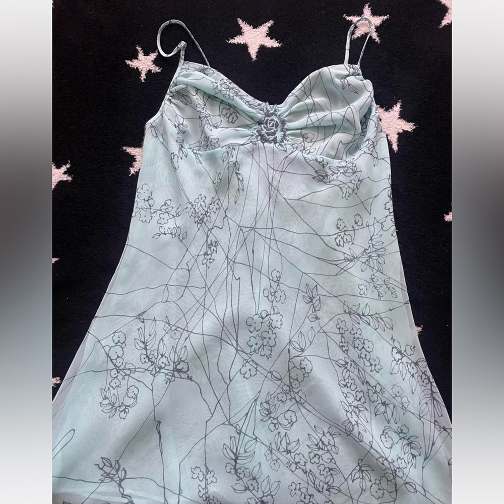 Jones New York Light Blue and Black Top